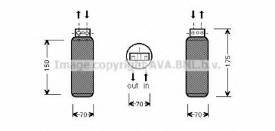 AVA QUALITY COOLING old288 -  Осушитель, кондиционер
